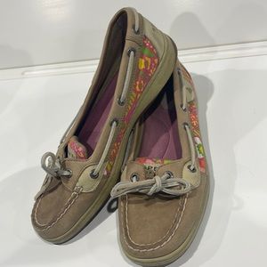 Sperry Top-Sider Women's Boat Shoes Plum Leather Loafers 8.5M